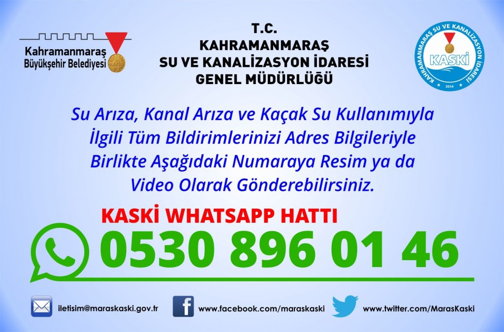 KASKİ Whatsapp Hattı