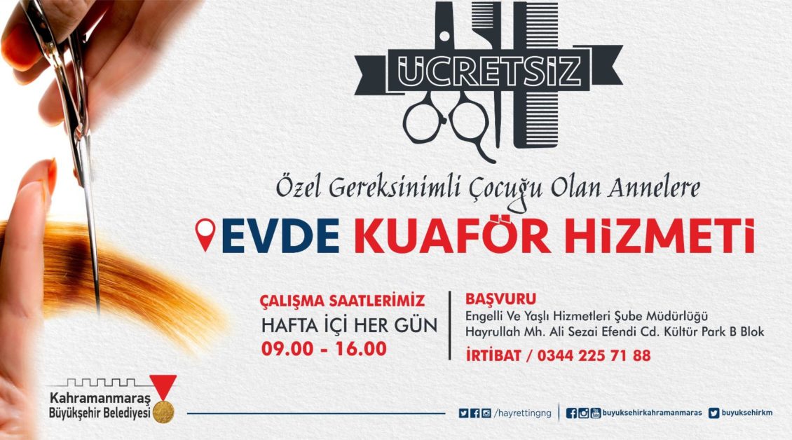 BÜYÜKŞEHİRDEN EVDE KUAFÖR HİZMETİ — TÜRKOĞLU HABER